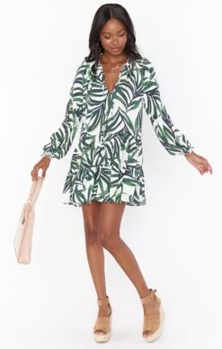 Show Me Your Mumu Birdie Mini Dress ~ Peruvian Palm -Show Me Your Mumu Sales springbridal torijudah 11.1925857