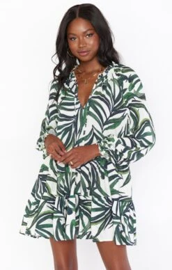 Show Me Your Mumu Birdie Mini Dress ~ Peruvian Palm