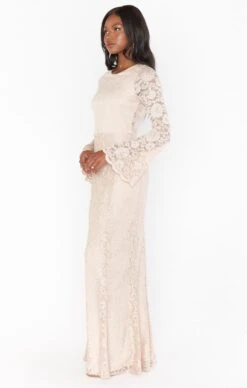 Show Me Your Mumu Natalie Maxi Dress ~ Champagne Forever Lace -Show Me Your Mumu Sales springbridal torijudah 11.1926729