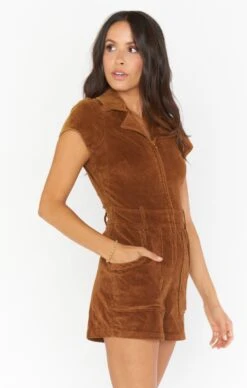 Show Me Your Mumu Outlaw Romper ~ Saddle Brown Corduroy -Show Me Your Mumu Sales winterbridal lexaemilty 9.115054