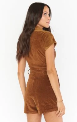 Show Me Your Mumu Outlaw Romper ~ Saddle Brown Corduroy -Show Me Your Mumu Sales winterbridal lexaemilty 9.115062